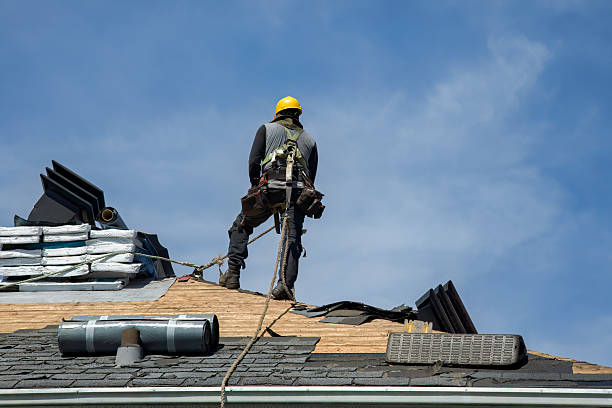 Professional Gutter Installation technician working in Claremore, OK